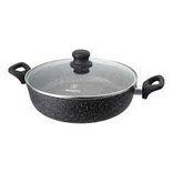 OLLA BAJA DE MARMOL 28 CM CON TAPA MANGO NEGRO - WESTINGHOUSE